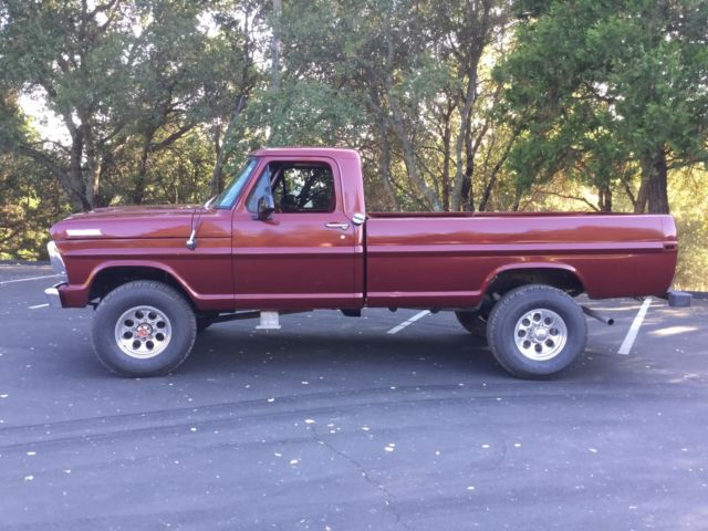 1967 Maroon Ford F-250