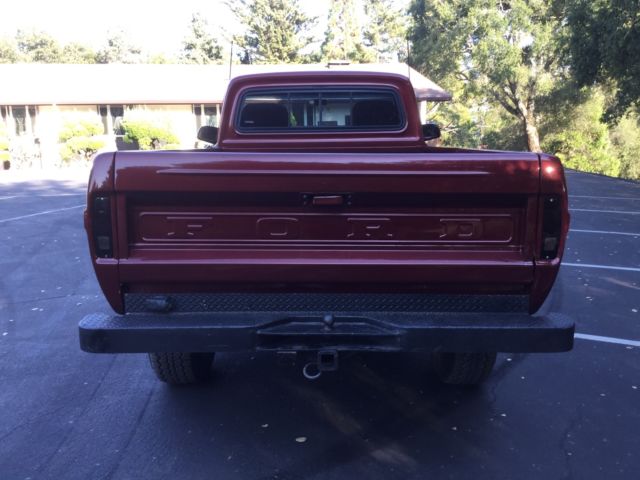 1967 Maroon Ford F-250