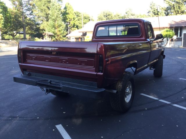 1967 Maroon Ford F-250