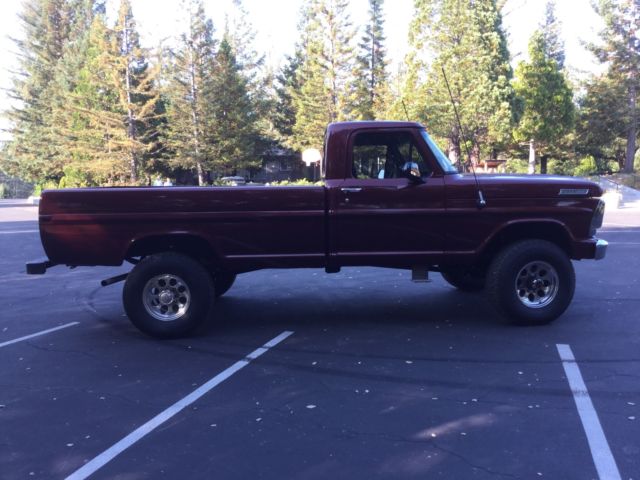 1967 Maroon Ford F-250