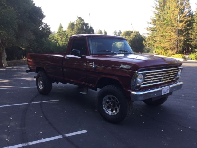 1967 Maroon Ford F-250