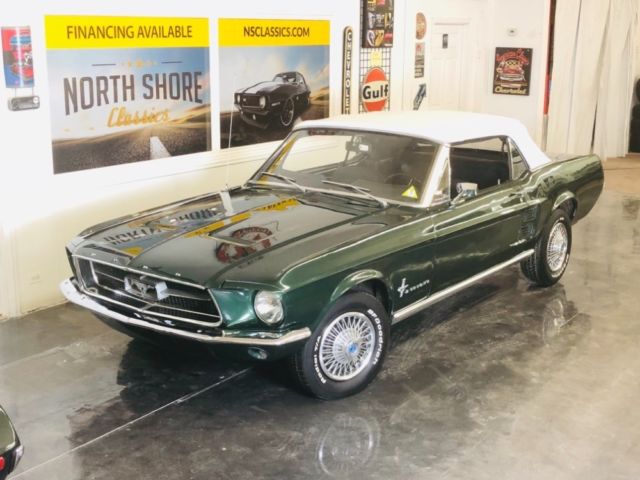 1967 Green Ford Mustang Convertible