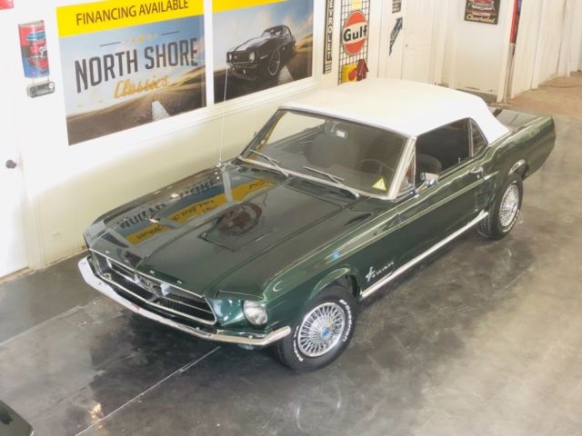 1967 Green Ford Mustang Convertible