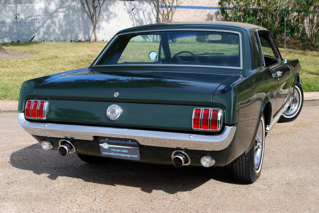 1966 Ivy Green Metallic Ford Mustang Coupe