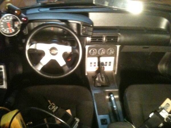 1987 Orange Ford Mustang Convertible