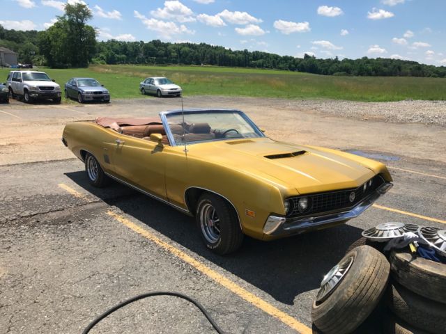 1970 Gold Ford Torino Convertible