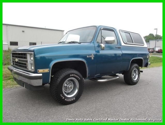 1987 Blue Chevrolet Blazer