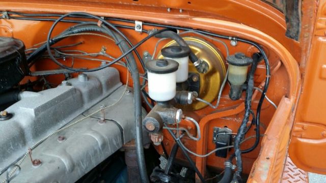 1977 Orange Toyota Land Cruiser Crew Cab Pickup