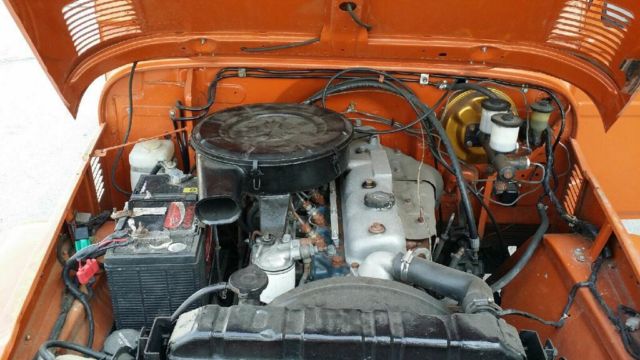 1977 Orange Toyota Land Cruiser Crew Cab Pickup