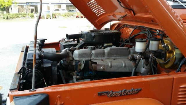 1977 Orange Toyota Land Cruiser Crew Cab Pickup