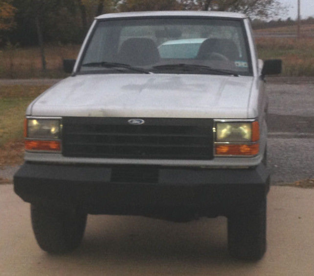 1990 Silver Ford Ranger Standard Cab Pickup