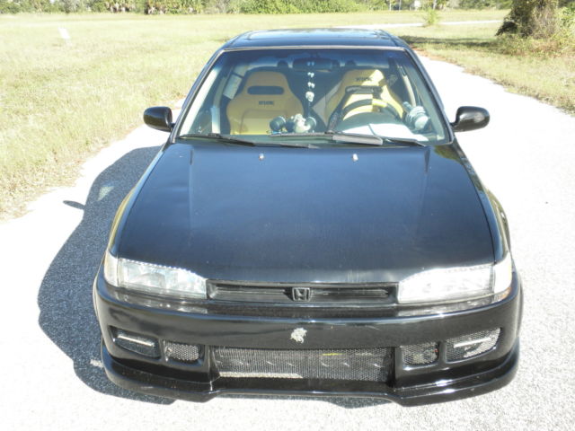 1990 Black Honda Accord Sedan