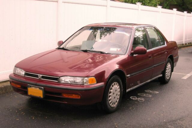 1992 Burgundy Honda Accord Sedan
