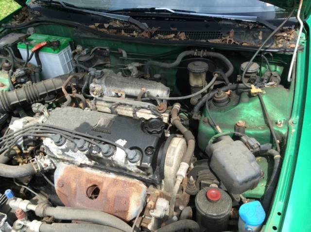 1993 Green Honda Del Sol Coupe