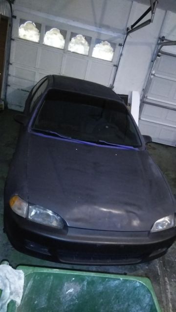 1993 Black Honda Civic Coupe