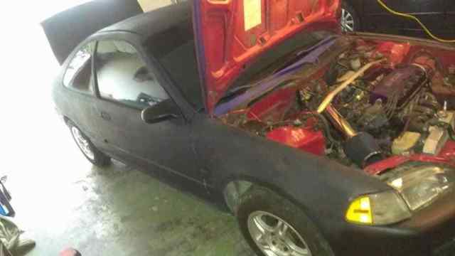 1993 Black Honda Civic Coupe