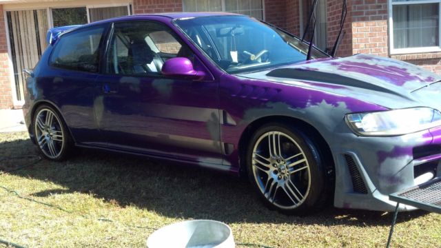 1994 Blue Honda Civic Hatchback