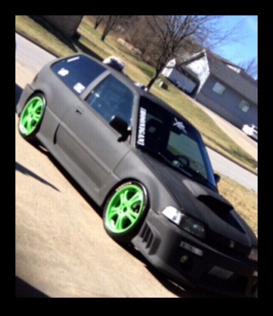 1990 Black Honda Civic Hatchback