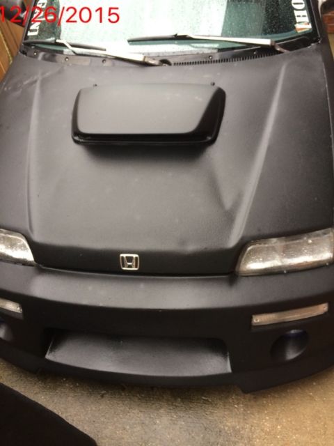 1990 Black Honda Civic Hatchback