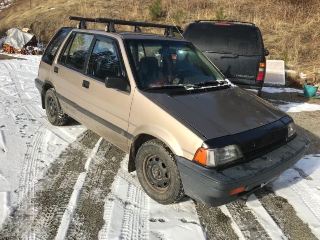1987 Gold Honda Civic Wagon