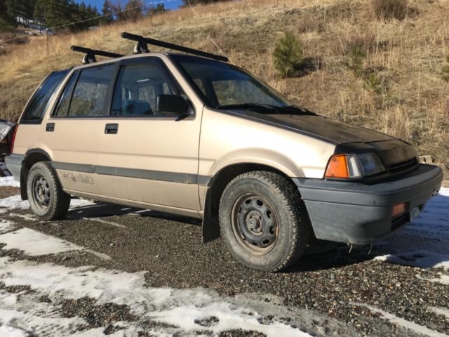 1987 Gold Honda Civic Wagon