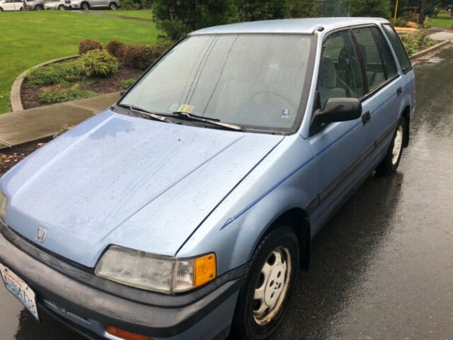 1989 Blue Honda Civic Wagon