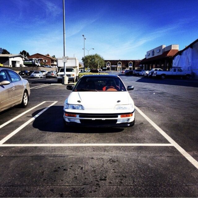 1991 Morning Frost White Honda CRX Hatchback