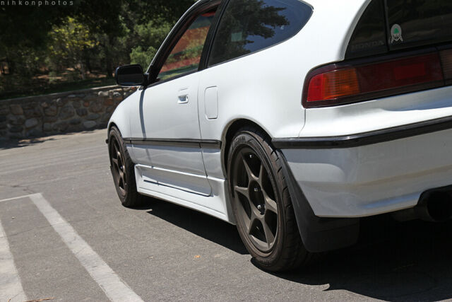 1991 Morning Frost White Honda CRX Hatchback