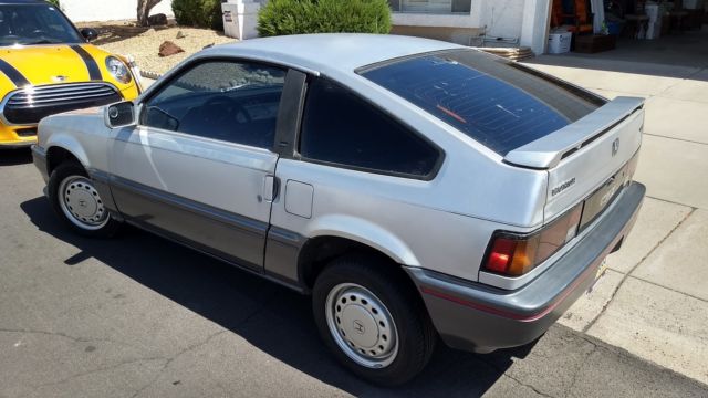 1987 Silver Honda CRX Coupe