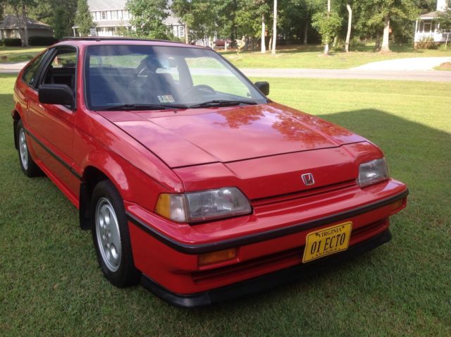 1987 Red Honda CRX