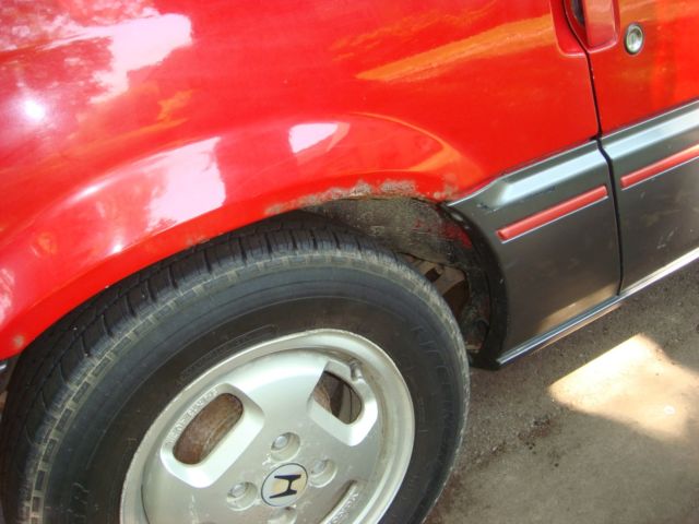 1985 red Honda CRX Coupe