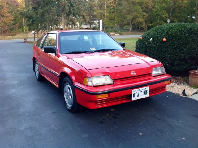 1987 Red Honda CRX