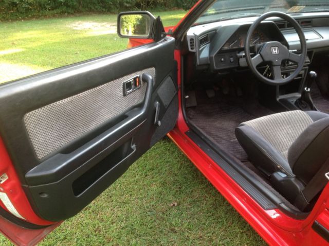 1987 Red Honda CRX