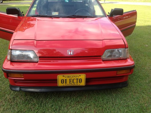 1987 Red Honda CRX