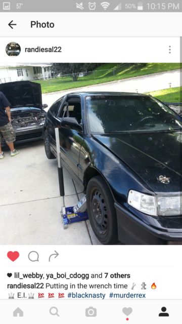 1989 Black Honda CRX Hatchback