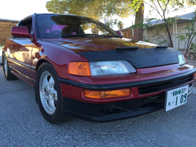 1990 Torino Red Honda CRX Hatchback