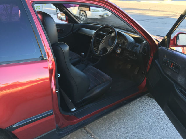 1990 Torino Red Honda CRX Hatchback