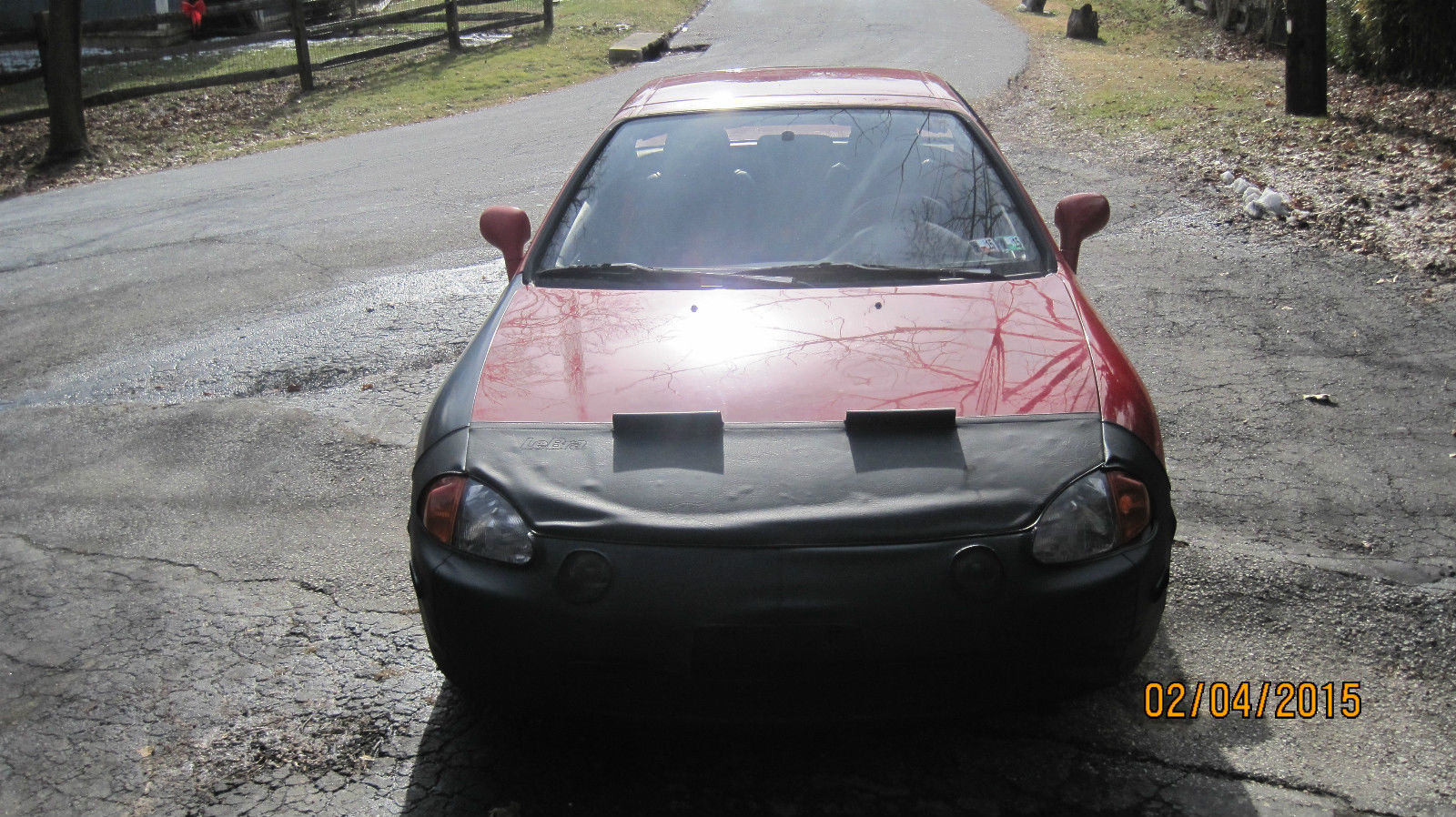 1993 Red Honda Del Sol Coupe