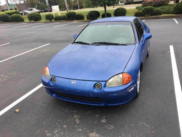 1993 Blue Honda Del Sol Convertible