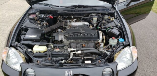 1993 Black Honda Del Sol Convertible