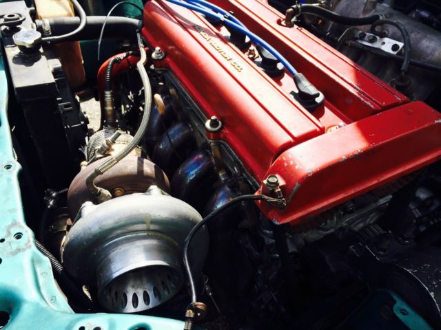 1993 Green Honda Civic Coupe