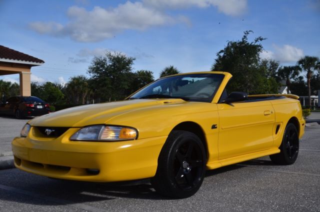 1994 YELLOW Ford Mustang Convertible