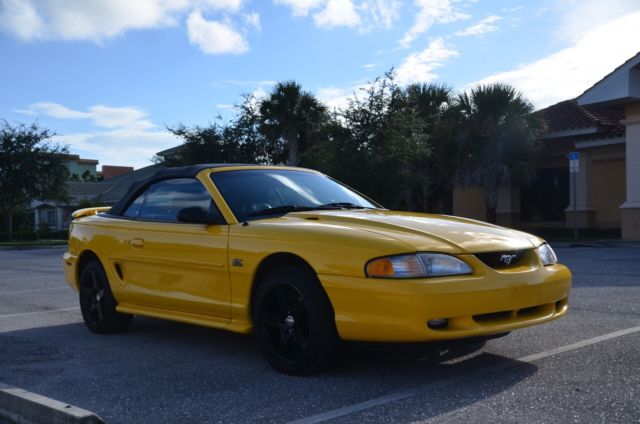 1994 YELLOW Ford Mustang Convertible