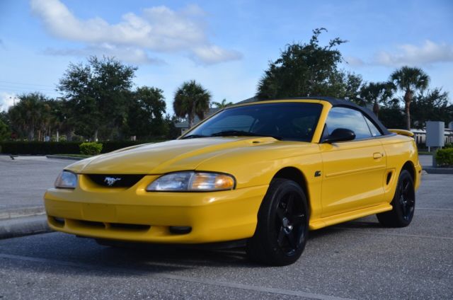 1994 YELLOW Ford Mustang Convertible