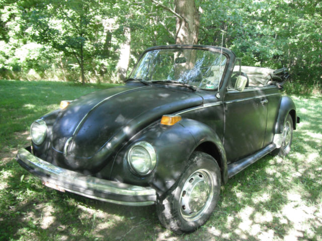 1979 Black Volkswagen Beetle - Classic Convertible