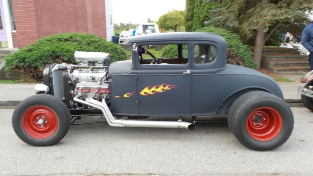 1930 Black Ford Model A Coupe