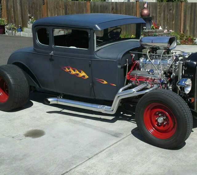 1930 Black Ford Model A Coupe