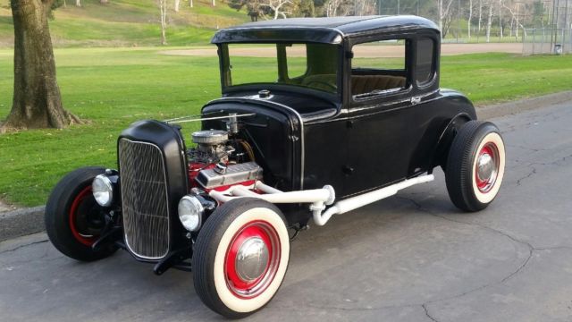 1931 Black Ford Model A Coupe