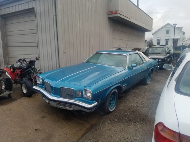 1974 Blue Oldsmobile Cutlass Coupe