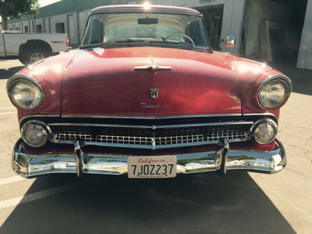 1955 Red Ford Crown Victoria